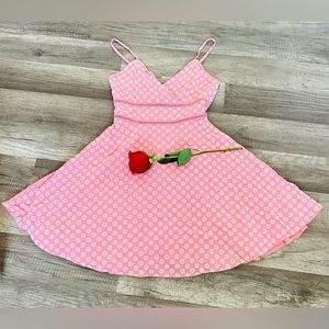 June & Ivy Dresses peach color 100% Cotton V-neck Strappy Casual Short Length